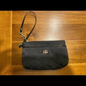 Coach black wristlet. Great condition